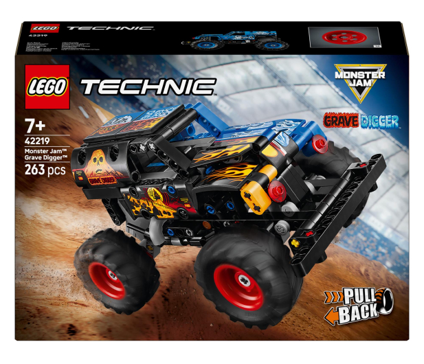 LEGO Technic 42219 Monster Jam Grave Digger Ogień i lód - 1473445 - zdjęcie
